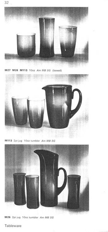 Whitefriars 1964 British Glass Catalogue, Page 37