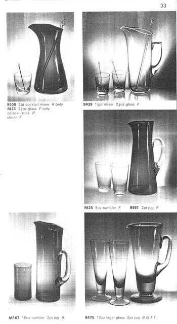 Whitefriars 1964 British Glass Catalogue, Page 38