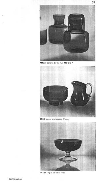 Whitefriars 1964 British Glass Catalogue, Page 42