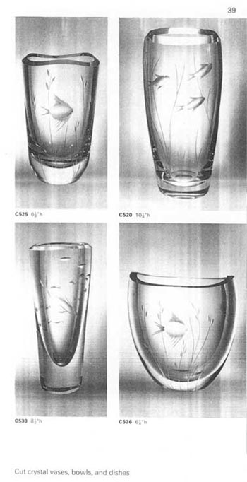 Whitefriars 1964 British Glass Catalogue, Page 44