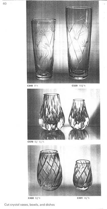 Whitefriars 1964 British Glass Catalogue, Page 45