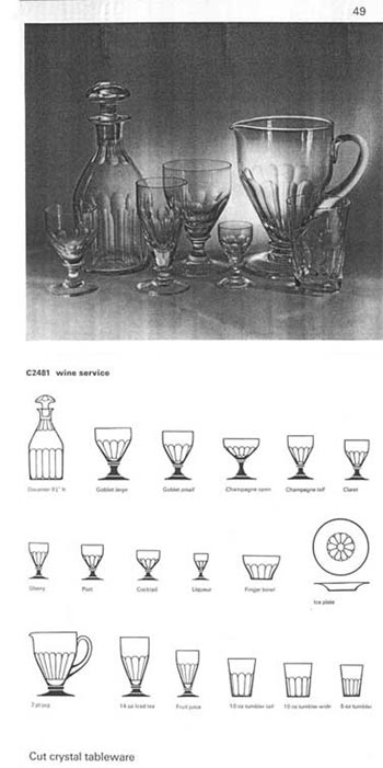 Whitefriars 1964 British Glass Catalogue, Page 54