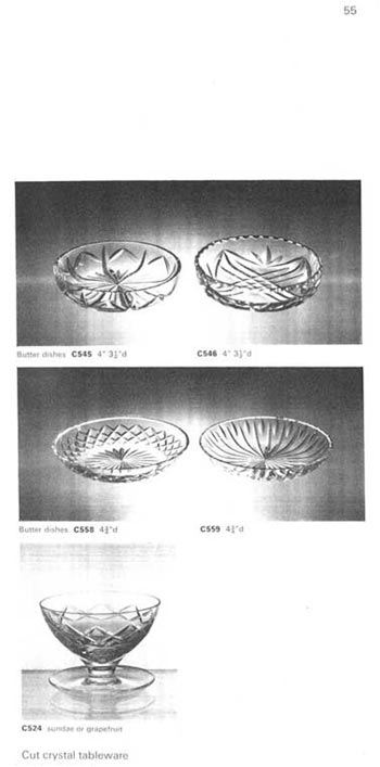 Whitefriars 1964 British Glass Catalogue, Page 55