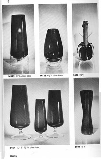 Whitefriars 1966 British Glass Catalogue, Page 4