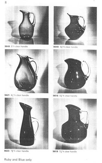 Whitefriars 1966 British Glass Catalogue, Page 8