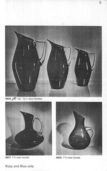 Whitefriars 1966 British Glass Catalogue, Page 9