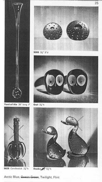 Whitefriars 1966 British Glass Catalogue, Page 25