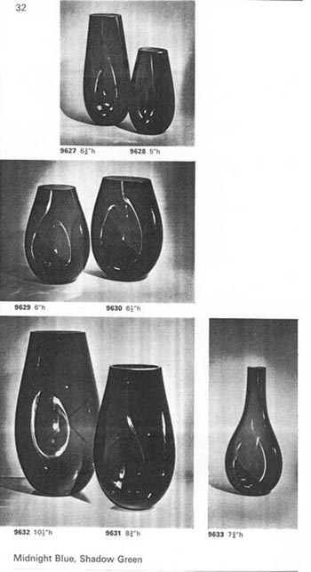 Whitefriars 1966 British Glass Catalogue, Page 32