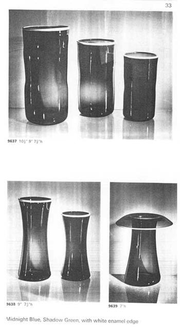 Whitefriars 1966 British Glass Catalogue, Page 33