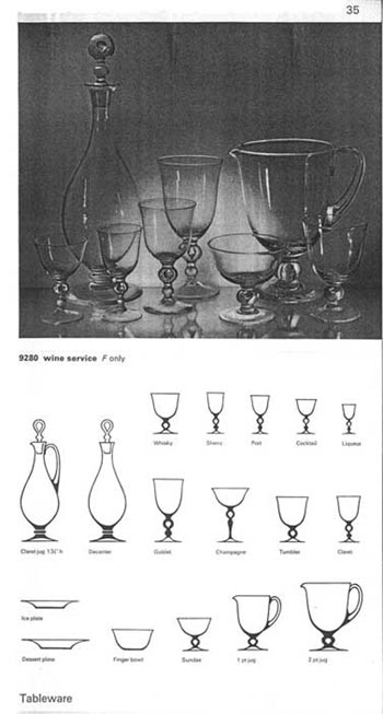 Whitefriars 1966 British Glass Catalogue, Page 35