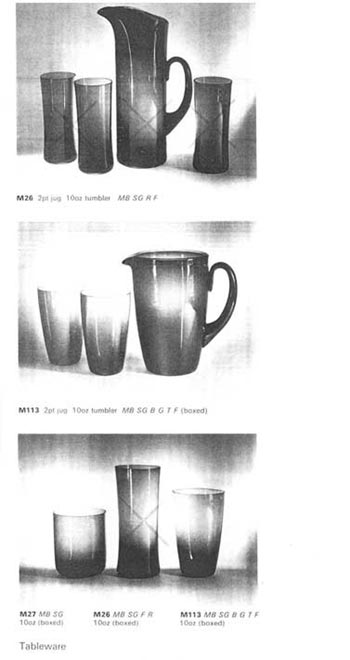 Whitefriars 1966 British Glass Catalogue, Page 40