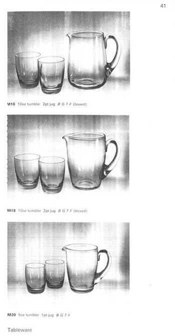 Whitefriars 1966 British Glass Catalogue, Page 41