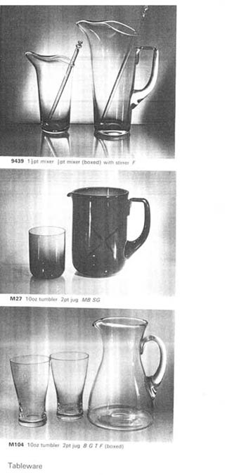Whitefriars 1966 British Glass Catalogue, Page 42