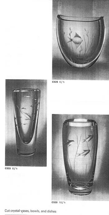 Whitefriars 1966 British Glass Catalogue, Page 47