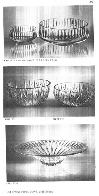 Whitefriars 1966 British Glass Catalogue, Page 49