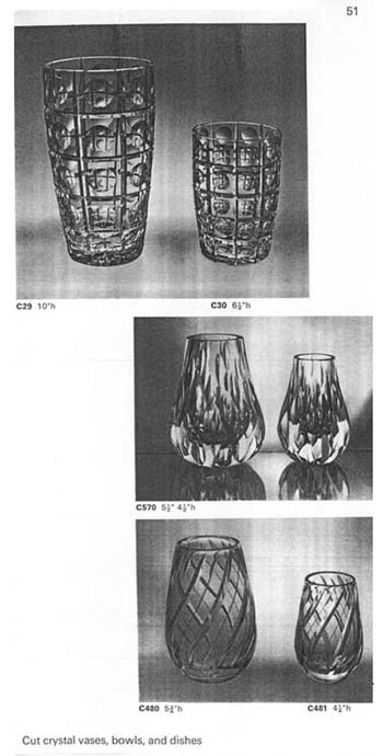 Whitefriars 1966 British Glass Catalogue, Page 51