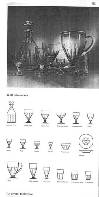 Whitefriars 1966 British Glass Catalogue, Page 53