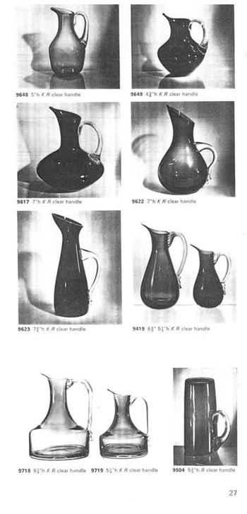 Whitefriars 1969 British Glass Catalogue, Page 27