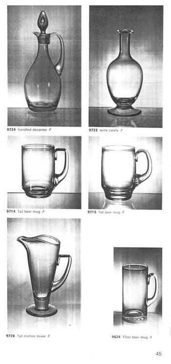 Whitefriars 1969 British Glass Catalogue, Page 45