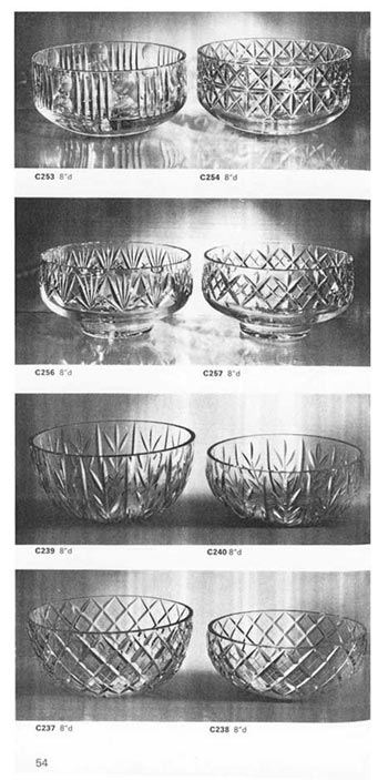 Whitefriars 1969 British Glass Catalogue, Page 54
