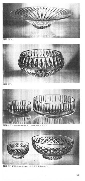 Whitefriars 1969 British Glass Catalogue, Page 55
