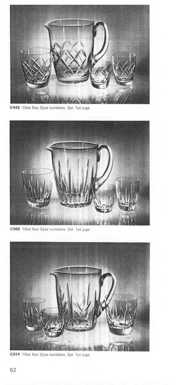 Whitefriars 1969 British Glass Catalogue, Page 62