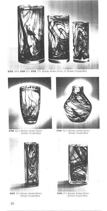 Whitefriars 1972 British Glass Catalogue, Page 20