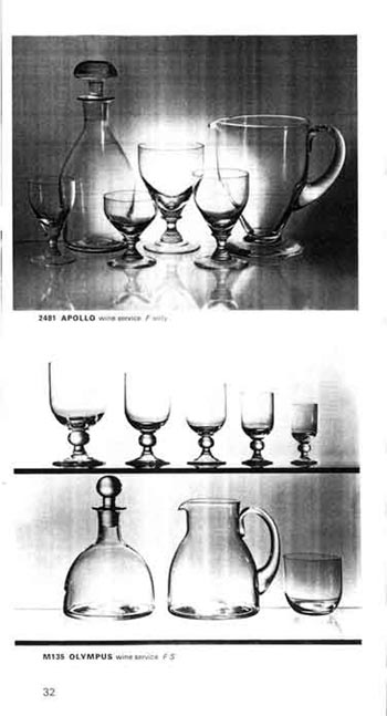 Whitefriars 1972 British Glass Catalogue, Page 32 (31 missing)