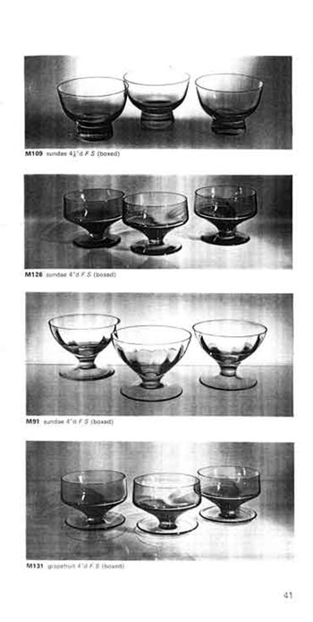 Whitefriars 1972 British Glass Catalogue, Page 41
