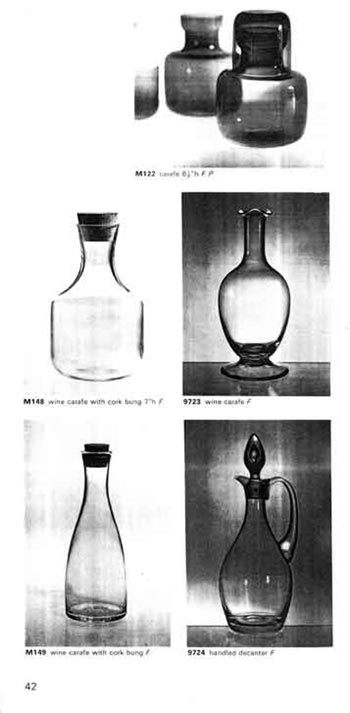 Whitefriars 1972 British Glass Catalogue, Page 42