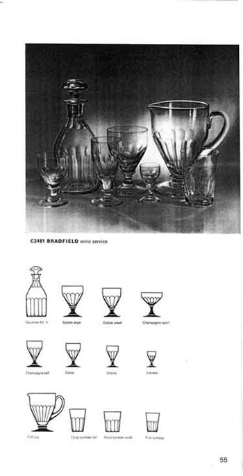 Whitefriars 1972 British Glass Catalogue, Page 55