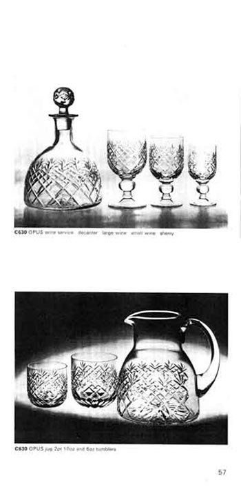 Whitefriars 1972 British Glass Catalogue, Page 57