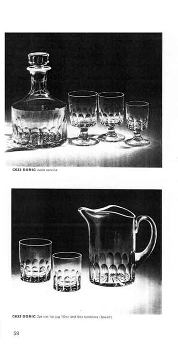 Whitefriars 1972 British Glass Catalogue, Page 58