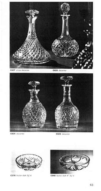 Whitefriars 1972 British Glass Catalogue, Page 63