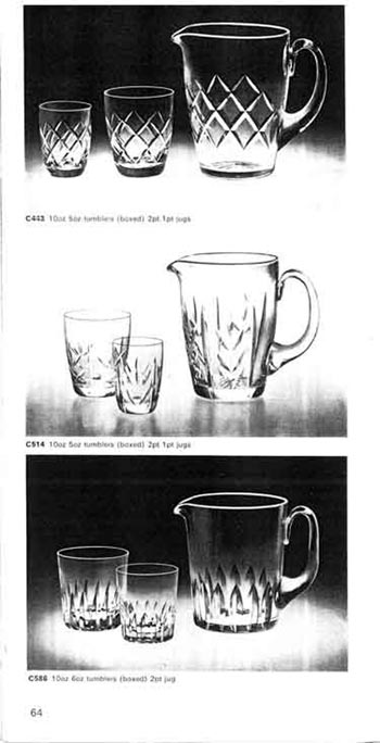 Whitefriars 1972 British Glass Catalogue, Page 64