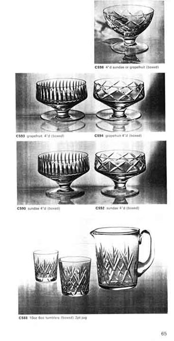 Whitefriars 1972 British Glass Catalogue, Page 65