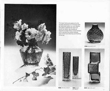 Whitefriars 1974 British Glass Catalogue, Page 15