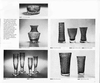 Whitefriars 1974 British Glass Catalogue, Page 17