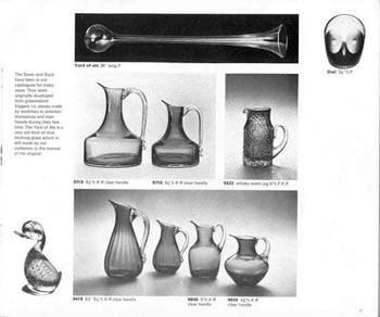 Whitefriars 1974 British Glass Catalogue, Page 21