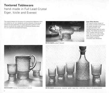 Whitefriars 1974 British Glass Catalogue, Page 26 (25 missing)