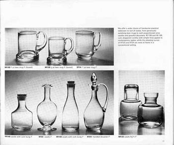 Whitefriars 1974 British Glass Catalogue, Page 33