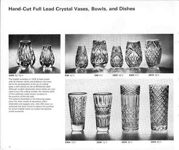 Whitefriars 1974 British Glass Catalogue, Page 36 (35 missing)
