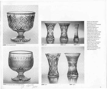 Whitefriars 1974 British Glass Catalogue, Page 39