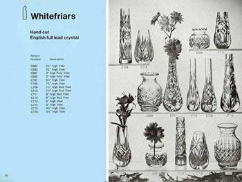Whitefriars 1978 British Glass Catalogue, Page 16