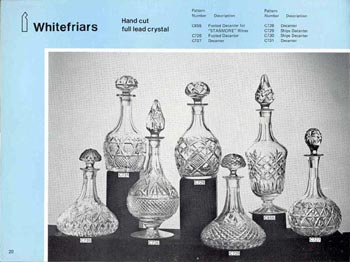 Whitefriars 1978 British Glass Catalogue, Page 20 (18-19 missing)