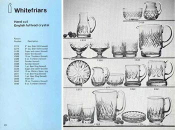 Whitefriars 1978 British Glass Catalogue, Page 24