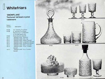 Whitefriars 1978 British Glass Catalogue, Page 26