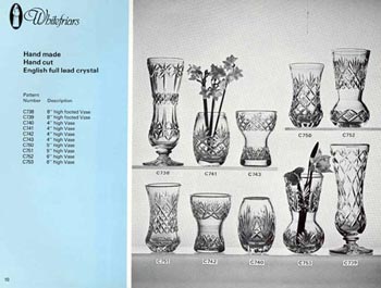 Whitefriars 1980 British Glass Catalogue, Page 10