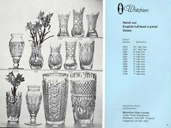 Whitefriars 1980 British Glass Catalogue, Page 11