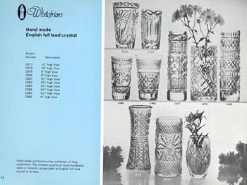 Whitefriars 1980 British Glass Catalogue, Page 14
